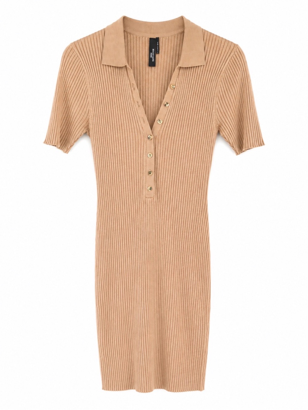 Marciano Ribbed Sweater Dress — Rose Gold